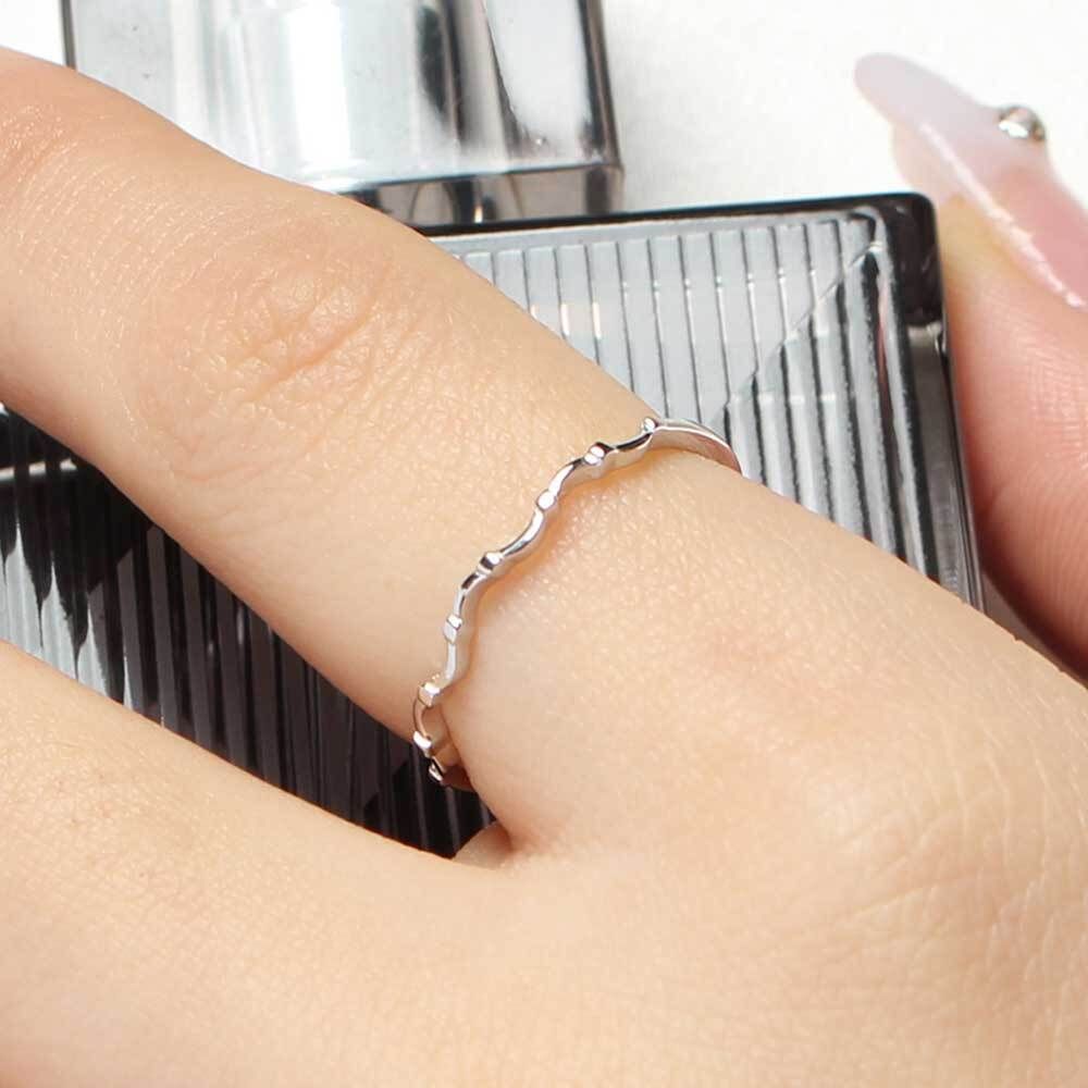 Celeb House Fashion Ring DZNFXMZC Simple Silver Open Ring Open Ring