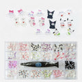 CelebrityHouse NailArt WYHWZWSF Large Capacity Character Parts 20 Types Each 10p+Parts Pen Set