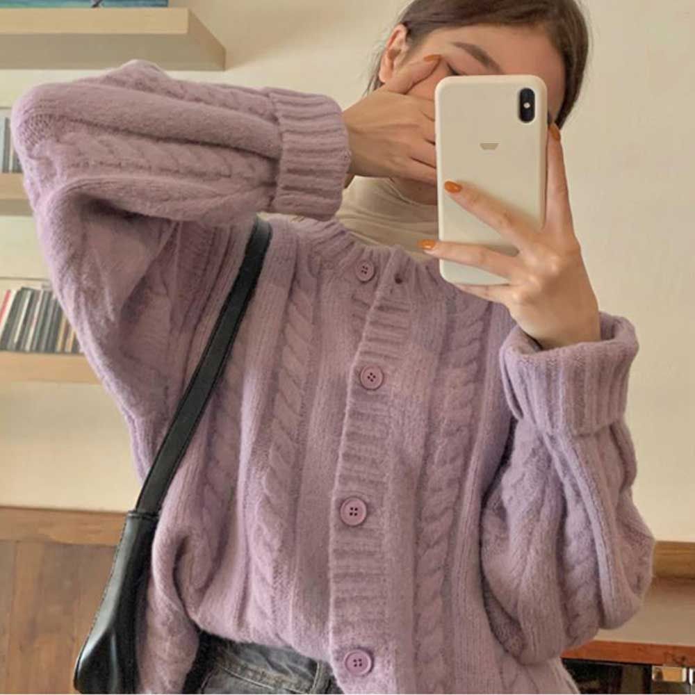 Celeb House Women's ZMOYTEMI Student Autumn Cardigan Office Outing Ready-to-Wear Style