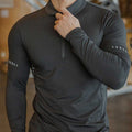 Celeb House Men's EFPOFLGY Winter Cycling Fleece Zip-up Inner Hiking Tee Style