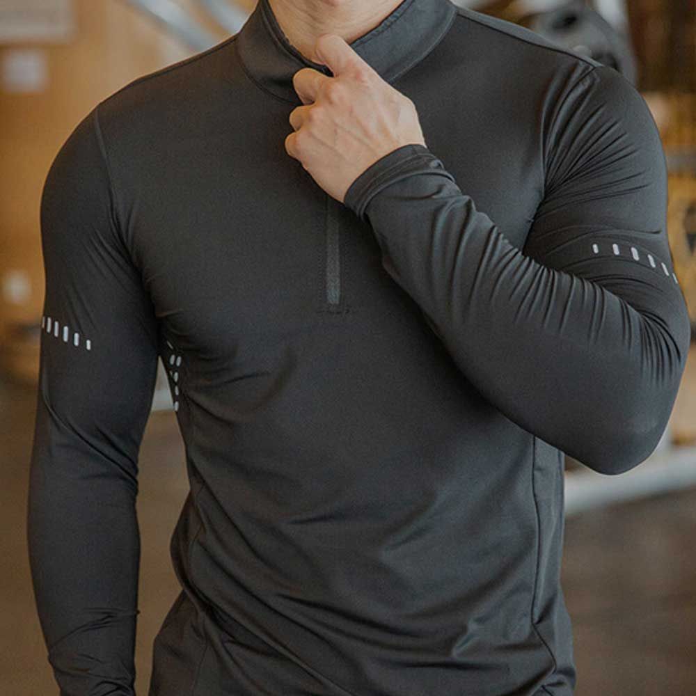 Celeb House Men's EFPOFLGY Winter Cycling Fleece Zip-up Inner Hiking Tee Style