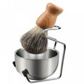 CelebrityHouse ShavingBrush YBGRBRUH Steel Holder Tank Classic Foaming Shave Set
