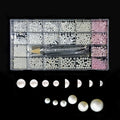 CelebrityHouse NailArt MZBLAFAV Large Capacity Various Beads 20 Types+Picker+Pliers Set