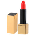 Smooth celebrity house lipstick with elegant finish in a cream formula with a crimson orange color