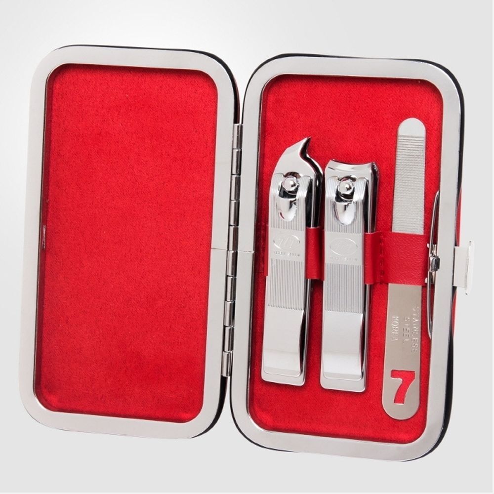 CelebrityHouse ThreeSeven SVFLKJYJ Nail Clipper KR-351C Red 777Nail Clippers Set 20 Piece Nail Care 