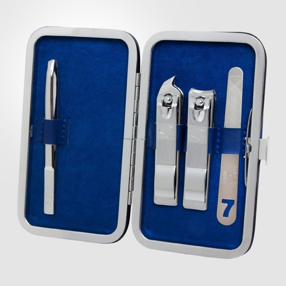 Celeb House Three Seven IHJTQUBJ Nail Clippers KR-352C Blue 777 Nail Clipper Set 20 PCS for Nail Bea