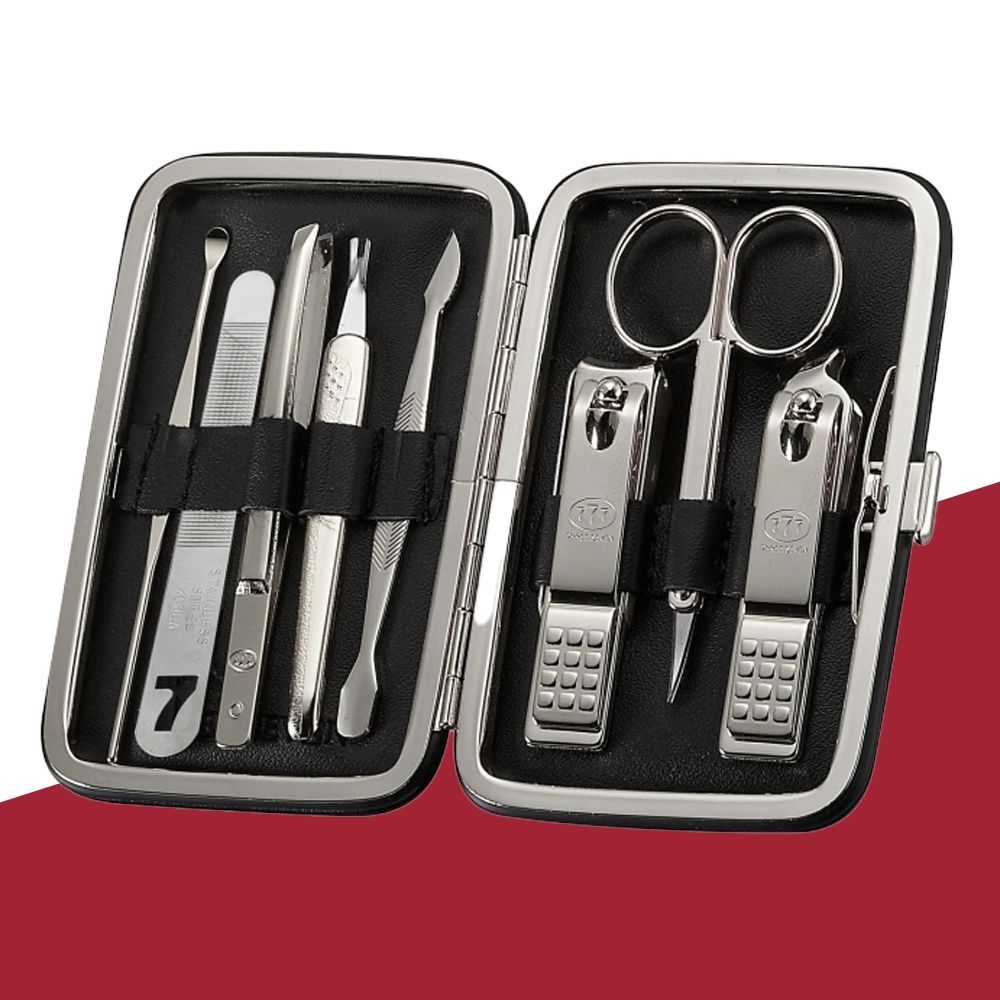 CelebrityHouse ThreeSeven QCVRSUHC Nail Clipper TS-377C Red 777Nail Clippers Set 20 Piece Nail Care 