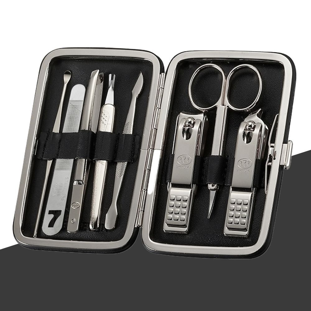 CelebrityHouse ThreeSeven IOJXCXTT Nail Clipper TS-377C Black 777Nail ClipperSet 20pcs Nail Care Toe