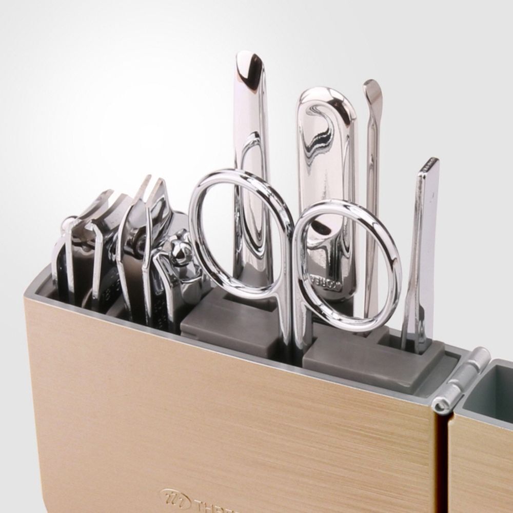 Cellabhouse Three Seven ZQZGHUSZ Nail Clipper TS-4112C Gold Nail Clipper Set 20 Nail Beauty Nail Cli