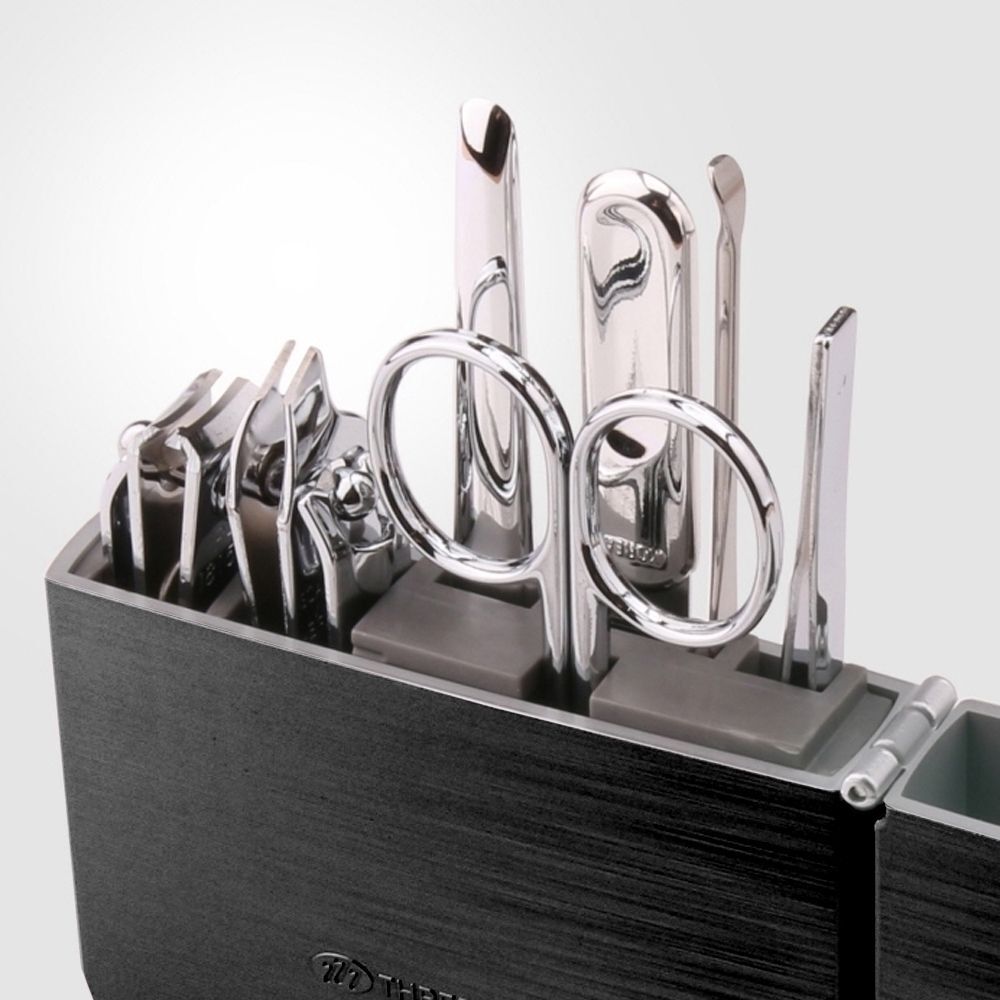 Selop House Three Seven TKTGZHYP Nail Clippers TS-4112C Black Nail Clipper Set 20 pcs for Nail Beaut