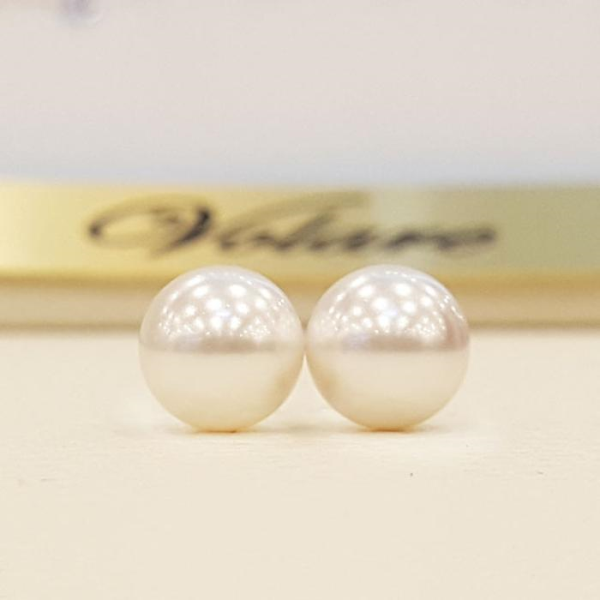 Volare Save Zone 01 14K Wedding 8mm Pearl Earrings GE132 (15777218)