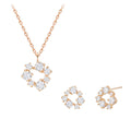 WhiteSnow 14K necklace+earings set