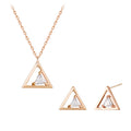 Wagold TriOnYou 14K necklace+earring set