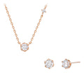 Wagold PureBell 14K Necklace+Earrings Set