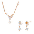 Wagold Queener 14K necklace+earrings set