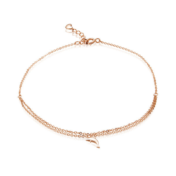 BNBGold 18K cubic dolphin half chain bracelet JNA27912