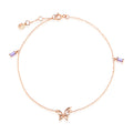 BnbGold 18K birthstone butterfly cubic ring SCA38272