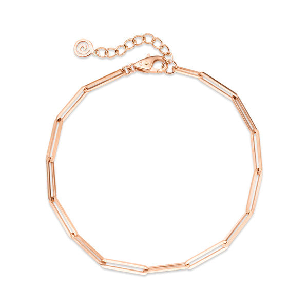 AirbnbGold 14K Round Pearl Clip Chain Bracelet NPB24299
