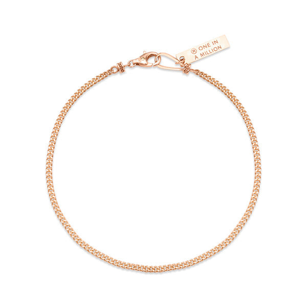 AirbnbGold 14K Lettering Unit CurvedChain Bracelet NPB25725