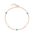 14K Line Fish Turquoise Bracelet NPB27566