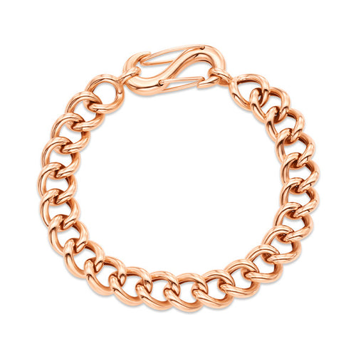 AirbnbGold 14K Bold Hollow Chain Bracelet JNB22353