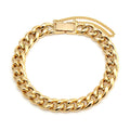 AirbnbGold 14K Bold Rounding Curve Chain Bracelet IRB27358