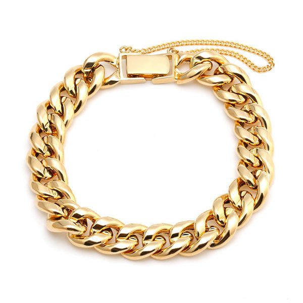 bnbgold 14k bold rounding curve chain bracelet IRB27359