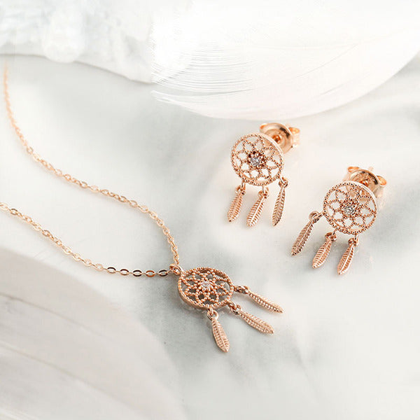 AirbnbGold 14K Sweet Dreamcatcher Jewelry Set NPS29297