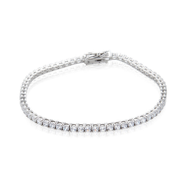 14K Gold Tennis Bracelet Square Prong Setting 2.5mm GTB38229