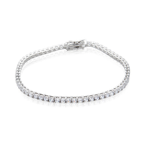 14K Gold Tennis Bracelet Square Prong Setting 2.5mm GTB38229