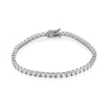 14K Gold Square Prong Setting Tennis Bracelet 3mm GTB38230