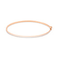 14K Simple Slim White Epoxy Bangle JNB27498