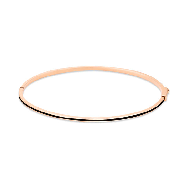 14K Simple Slim Black Epoxy Bangle JNB27501