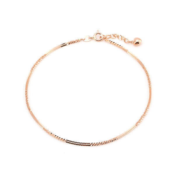 AirbnbGold 14K Simple Dense Bead Chain Bracelet IRA27848