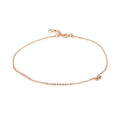 14K Simple Two-Character Lettering Stick Chain Bracelet JNA27907