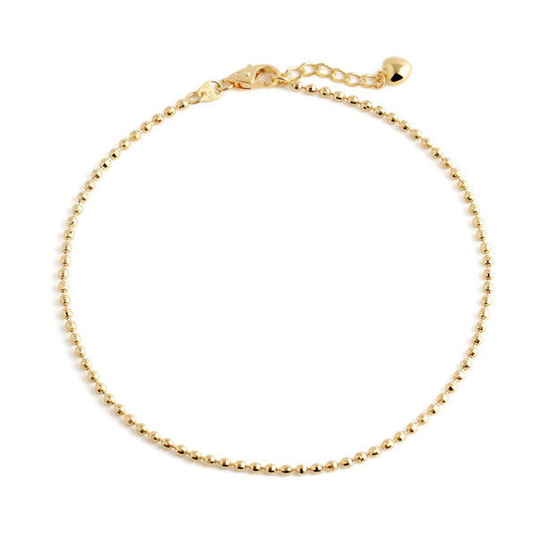 AirbnbGold 14K Simple Cutting Bracelet Chain IRA28121