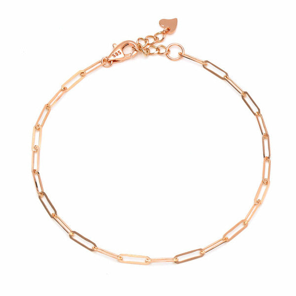 AirbnbGold 5月最佳 14K Simple Layered 0.7mm Clip Chain Bracelet IRB29491
