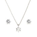 AirbnbGold 14K Simple Prong Setting 4.75mm Cubic Jewelry Set NPS30125