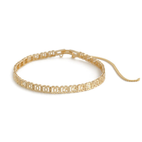 AirbnbGold 14K Cut팅 Link Chain Bracelet PNB5241