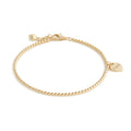 BnBGold 14K Heart Lock Bracelet PNB5268
