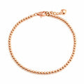 AirbnbGold 14K round heart 2.5mm bead chain bracelet PNB27362