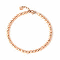 AirbnbGold 14K Round Heart 4.0mm Cable Bracelet PNB27364