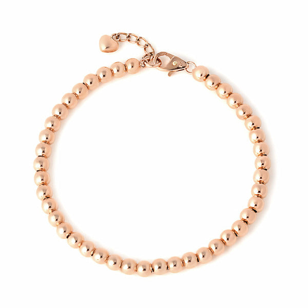 AirbnbGold 14K Round Heart 4.0mm Cable Bracelet PNB27364
