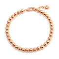 AirbnbGold 14K Round Heart 5.0mm Beaded Bracelet PNB27365