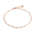 AirbnbGold 14K Cutout Clipped Chain Two-layer Bracelet IRB27886