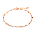 AirbnbGold 14K Cut Diamond Bracelet with Two Rows of Chain IRB28104
