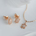 BnBGold 14K Long Turtle Cubic Jewelry Set NPS29279