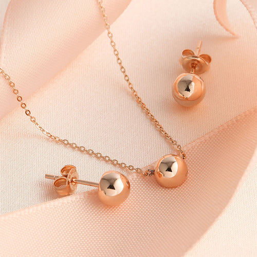 AirbnbGold 14K Classic HalfMoon Jewelry Set NPS29327