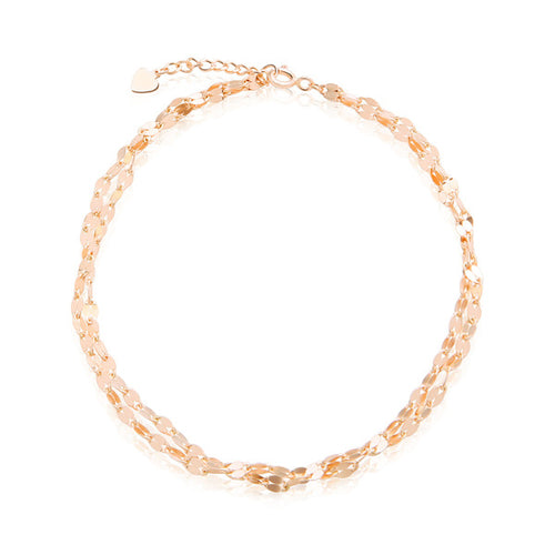 AirbnbGold 14K bed chain two lines S IRA38264
