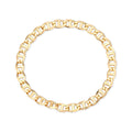 AirbnbGold 14K Cutout Ladder Clip With Chain Ring 1.5mm GTR37423
